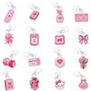 GOMAKERER 16 tappi antipolvere a forma di coquette, 16 pezzi, colore rosa, in acrilico, per lettori di tipo C, E, regalo per amanti dei libri, insegnanti e amici