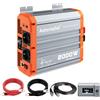 AeternaSol Inverter da 2000 W, 12 V DC a 230 V AC, inverter sinusoidale puro con 2 prese UE, USB-C, USB-A e telecomando LCD, per camper, campeggio e energia solare, potenza di picco 4000 W