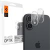 Spigen Vetro Fotocamera [2 Pezzi] per iPhone 16/16 Plus, Cristallino | Resistente ai Graffi, Durezza 9H