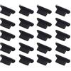 Futheda 20PCS Tappi Antipolvere in Silicone Tappi di Protezione Antipolvere Compatibili con iPhone 14 13 12 11 PRO Max X Mini iPad Nero