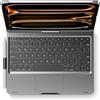 edaiser Custodia con tastiera girevole per iPad Pro 11 M5 M4 (2025 2024 | Custodia protettiva girevole a 360° con portapenne, trackpad multitouch, retroilluminazione RGB, A3357, A3358, A3359, A2836