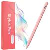 SBPEN Penna per Samsung Galaxy Tab A11+Plus/A11/A9+/A9, penna digitale per tablet Android, precisa senza ritardo, accensione e spegnimento con un clic, lunga durata della batteria (rosa)