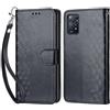 KENHONER Custodia per Xiaomi Redmi Note 11 Pro 4G/5G Cover, Nero | Portafoglio in Pelle PU Retro, Antiurto Flip, Slot per Schede, Funzione Stand, Chiusura Magnetica