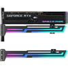 GSCOLER ARGB Staffa di supporto GPU, supporto universale per schede grafiche RGB da 16,8 m, supporto GPU per schede video, supporto GPU integrato 5 V 3 PIN indirizzabile RGB Strip