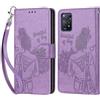 KENHONER Custodia per Xiaomi Redmi Note 11 Pro 4G/5G Cover, Viola | Portafoglio in Pelle PU Retro, Antiurto Flip, Slot per Schede, Funzione Stand, Chiusura Magnetica