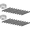 SUEEWE 20X Punte di Ricambio per One By Wacom & Wacom Bamboo Intuos (Pro), Nero | per Intuos 5&4&3/Intuos Pro(PTH-451/651/851)/Cintip/Cintip Companion 1&2&Hybrid/Cintip 13H, CTE-,MTE-,CTL-,CTH- Serie