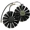 QWZOZST 2 Pezzi/Set, T129215SM, Ventola per Scheda Grafica, per ASUS per ROG per Poseidon GTX 1080 Ti, per Cerberus 1070 A8G, per Strix per 1050 Ti 4G Gaming