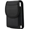 Baiyian Porta Cellulare da Cintura Oxford per iPhone Duo / Samsung Z Fold 8 | Robusta Custodia Magnetica da Cintura per Cellulare con Scomparto per Carte