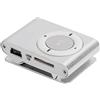 Wakects MINI MP3 Music Player, Digital Music Player Lightweight Portatile Supporta 8 GB di Memoria con Auricolare a per attività All'aperto (SILVER)