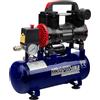 LED LEDS Compressore Aria Portatile a Secco 1200W Serbatoio 9L Velocità 2800RPM 220 l/min senza olio