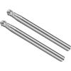CoCud 2Pz Lima Rotativa in Carburo Tungsteno Gambo 1/8 1/8 Dia | Lima Rotativa a Doppio Taglio a Forma Palla, per Intagli Metallo