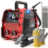 XIAZIR Saldatrice elettrodo TIG Lift/MMA 120A 220V con display LED, inverter IGBT portatile con Hot Start, Arc Force e Anti-Stick, 2 in 1 per fai da te, officina e lavori agricoli