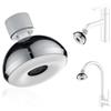 letuxaamz Aeratore Rubinetto Cucina 3 Modalità 360° Girevole | Rompigetto Rubinetto Cucina con Adattatore G1/2, Getto a Cascata e Doccetta per Lavello Bagno Camper