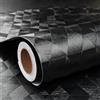 ReWallpaper Carta Adesiva Nera Mobili Scrivania Texture Spazzolata Carta Da Parati Autoadesiva Moderna per Studio Soggiorno 40CMx3M Nero Rotolo Decorativo per Pareti Geometrica Rimovibile
