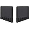 Thryvix 2 Pezzi Piedini Scala Alluminio, Piedini in Gomma per Scale, Ricambi Antiscivolo per Scale Alluminio Allungabili, Scalette e Tubi Quadrati, per Casa e Uso Professionale, 20 x 30 mm