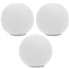 Amosfun 3 Pezzi Paralume Attacco a Vite G9 a Forma Sferica in Vetro Bianco Opaco e Design Elegante Vintage per Camera da Letto Ambienti Decorativi
