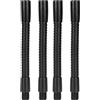 FTVOGUE 4 Pezzi Flessibile Braccio a Collo di Cigno Tubo Tubo Alluminio Calibro 10 Mm Lampada da Tavolo Lampada da Tavolo Raccordi per Illuminazione (12 cm)