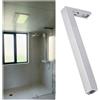 YLLFFLL barra stabilizzatrice per box doccia Barra Di Supporto Per Pannello Doccia Fisso In Vetro - Asta Stabilizzatrice A Forma Di L Per Vetri Da 8 A 10 Mm Di Spessore(Silver,L-240mm/9.5)