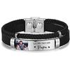 Grovjewfit Bracciale Uomo Inciso Personalizzato Foto Nome Testo Data Regalo Papà Famiglia Coppia Partner Figlio Marito Compleanno Anniversario Festa Del Papà Natale