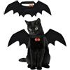 Cutiolly Halloween Costume Cani Gatti,Ali Pipistrello Cane,Halloween Gatto per Animale Cane Gatto,Cane Gatto Ali per Animali Domestici con Zucca Bells,per Festa di Halloween