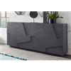 Dmora - Credenza Noel, Madia da cucina a 4 ante, Buffet da soggiorno, 100% Made in Italy, cm 162x44h86, Ardesia