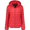 Canadian Peak Akitaleak Lady Hood Donna Piumino Leggero Giacca Trapuntata Cappuccio Zip Centrale Tasche Laterali Badge Braccio Stile Casual Outdoor Moda