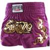 Runhomal Pantaloncini sportivi MMA da ragazzo, pantaloncini da boxe Muay Thai Kick Boxing Trunks per bambini 5-16 anni