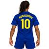 Generico Kit Barcellona Ronaldinho 10 Maglia e Pantaloncino Replica Ufficiale | 100% poliestere. Taglie da Bambino.