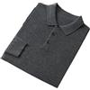 REHJJDFD Maglione di lana da uomo polo colletto pullover maglieria casual sciolto camicie da uomo top caldo morbido maglione