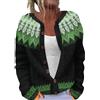 Generic Cardigan da donna UK Fair Isle Nordic fantasia maglione manica lunga girocollo cardigan giacca per autunno e inverno