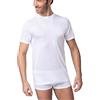 Nottingham Confezione N. 2 Maglia Uomo Girocollo Mezza Manica Cotone Pettinato - Girocollo Realizzato in Costina di Cotone, Disponibile nel Colore Bianco