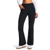 Comallan Thermo Flare Leggings Inverno Impermeabili Alto Vita Caldo Peluche Pantalone