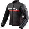Rev'it giubbotto in pelle uomo Mile - 1200 Nero-Rosso, Mile - 1200 Black-Red