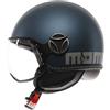 MOMODESIGN Momo Design casco jet Fgtr Evo 2206 - Avio blu / Decal Argento matt, Fgtr Evo 2206 - Avio Argento