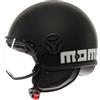 MOMODESIGN Momo Design casco jet Fgtr Classic 2206 - Nero Opaco/ Decal Bianco, Fgtr Classic 2206 - Nero opaco Bianco