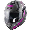 Givi casco modulare X.30 Pulsar - Titanio opaco Nero Fuchsia Tg XS, x.30 Pulsar - Nero Titanio Fuchsia
