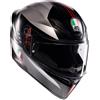 Agv casco integrale K1 S E2206 Lap - Matt Black / Grey / Red, K1 S E2206 Lap - 034 Matt Black Grey Red
