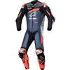 Alpinestars tuta intera in pelle Gp Plus V4 - 1357 Black Red Fluo Dark Blue, GP Plus V4 suit - 1357 Black Red Fluo Dark Blue