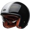 Bell casco vintage jet E2206 TX501 - Rally Black White, TX501 Rally Black White