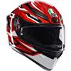 Agv casco integrale K1 S E2206 Lion - Black / Red / White, K1 S E2206 Lion - 035 Black Red White