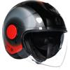 Agv casco jet Eteres E2206 Levanto - Nero Argento Rosso Tg XL, Eteres E2206 Levanto - Rosso
