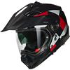 Nolan casco componibile N70-2 X 06 Ruvido - 342 Nero Grigio Rosso lucido, N70-2 X 06 Ruvido - 342 Rosso