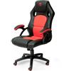 Bigben NACON PCCH-310 Sedia per gaming universale Seduta imbottita Nero, Rosso