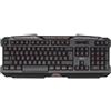 Trust 18913 GXT 280 Tastiera da gioco illuminata a LED DE nera (layout tedesco, QWERTZ, illuminata, 8 tasti multimediali