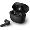 Philips Cuffie Bluetooth con microfono/Resistente al sudore, In ear, 18 ore di riproduzione, Design classico, Vestibilità comoda/Senza fili, Nero, Taglia unica
