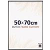 Dutch Frame Factory - Cornice 50x70 cm Nero Lucente - Plastica | Vetro acrilico antiriflesso, Montaggio a parete, Adatta per foto, poster o puzzle, Made in Holland
