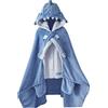 Pesoncarl Coperta indossabile con squalo, calda felpa con cappuccio Capy, taglia unica
