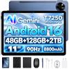 Luzglo P11 Android 16 Tablet 11 Pollici 48GB RAM 128GB ROM (2TB TF) 90Hz T7250