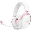 HyperX Cuffie HyperX Cloud III S Wireless Gaming Headset con microfono 2.4GHz Bth5.3 120ore Usb Bianco Rosa [UHHPXRMB000017X]