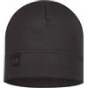 Buff Merino Heavyweight beanie, Solid black